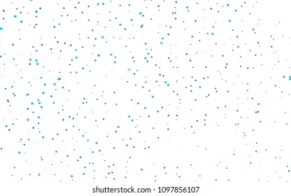 Light BLUE vector  background with dots. Blurred decorative design in abstract style with bubbles. The pattern can be used for ads, leaflets of liquid.