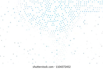 Light BLUE vector  background with dots. Modern abstract illustration with colorful water drops. The pattern can be used for ads, leaflets of liquid.