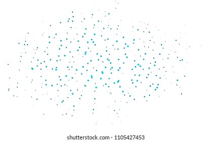Light BLUE vector  background with dots. Blurred bubbles on abstract background with colorful gradient. Beautiful design for your business natural advert.