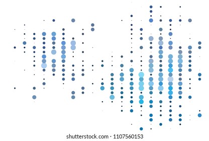 Light BLUE vector  background with dots. Glitter abstract illustration. Completely new template for your brand book.