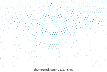 Light BLUE vector  background with dots. Abstract illustration with colored bubbles in nature style. Pattern can be used as texture of water, rain drops.
