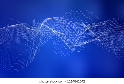 Light BLUE vector background with dots. Modern abstract illustration with colorful water drops. The pattern can be used for ads, leaflets of liquid.