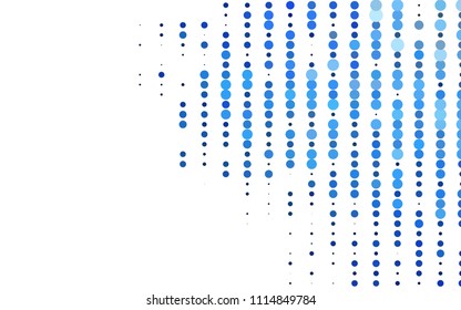 Light BLUE vector  background with dots. Abstract illustration with colored bubbles in nature style. The pattern can be used for beautiful websites.