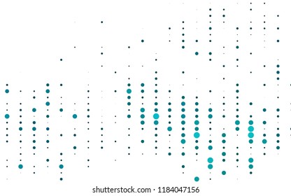 Light BLUE vector  background with dots. Modern abstract illustration with colorful water drops. New design for ad, poster, banner of your website.