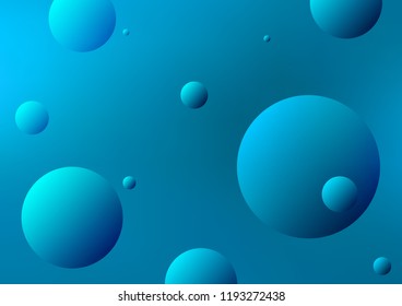 Light BLUE vector background with dots. Glitter abstract illustration with blurred drops of rain. New design for ad, poster, banner of your website.