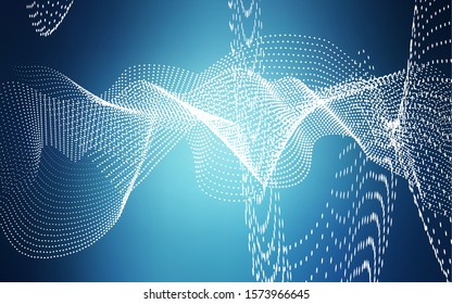 Light BLUE vector background with dots. Modern abstract illustration with colorful water drops. The pattern can be used for ads, leaflets of liquid.