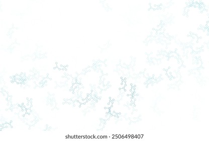 Light BLUE vector background with forms of artificial intelligence. Shining illustration with AI shapes on abstract template. Smart design for promotion of bid data.