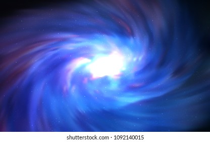 Light BLUE vector background with galaxy stars. Shining colored illustration with bright astronomical stars. Pattern for astrology websites.