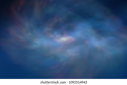 Light BLUE vector background with galaxy stars. Modern abstract illustration with Big Dipper stars. Best design for your ad, poster, banner.