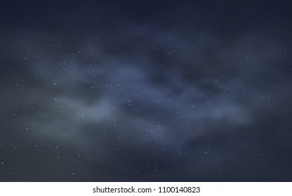 Light BLUE vector background with galaxy stars. Shining illustration with sky stars on abstract template. Pattern for astrology websites.