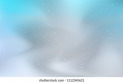 Light BLUE vector background with galaxy stars. Shining colored illustration with bright astronomical stars. Best design for your ad, poster, banner.