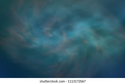 Light BLUE vector background with galaxy stars. Shining illustration with sky stars on abstract template. Pattern for futuristic ad, booklets.