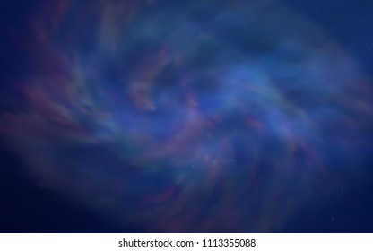Light BLUE vector background with galaxy stars. Shining illustration with sky stars on abstract template. Pattern for astronomy websites.