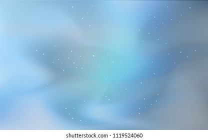 Light BLUE vector background with galaxy stars. Space stars on blurred abstract background with gradient. Pattern for astronomy websites.