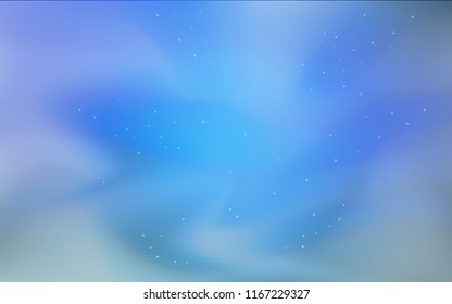 Light BLUE vector background with galaxy stars. Modern abstract illustration with Big Dipper stars. Pattern for astrology websites.