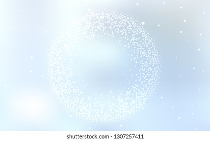 Light BLUE vector background with galaxy stars. Modern abstract illustration with Big Dipper stars. Pattern for astronomy websites.