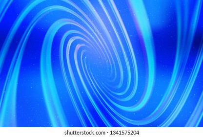 Light BLUE vector background with galaxy stars. Modern abstract illustration with Big Dipper stars. Pattern for astronomy websites.