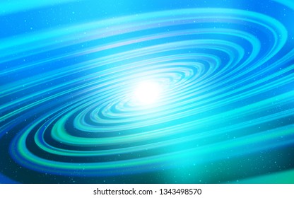 Light BLUE vector background with galaxy stars. Shining illustration with sky stars on abstract template. Template for cosmic backgrounds.