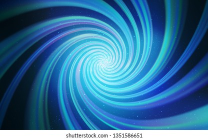 Light BLUE vector background with galaxy stars. Shining illustration with sky stars on abstract template. Pattern for futuristic ad, booklets.
