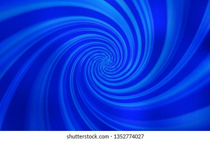 Light BLUE vector background with galaxy stars. Space stars on blurred abstract background with gradient. Pattern for futuristic ad, booklets.