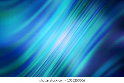 Light BLUE vector background with galaxy stars. Modern abstract illustration with Big Dipper stars. Pattern for astrology websites.