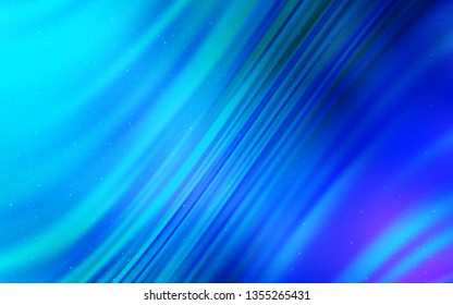 Light BLUE vector background with galaxy stars. Shining colored illustration with bright astronomical stars. Pattern for astronomy websites.