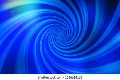 Light BLUE vector background with galaxy stars. Blurred decorative design in simple style with galaxy stars. Pattern for futuristic ad, booklets.