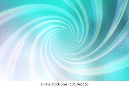 Light BLUE vector background with galaxy stars. Glitter abstract illustration with colorful cosmic stars. Template for cosmic backgrounds.