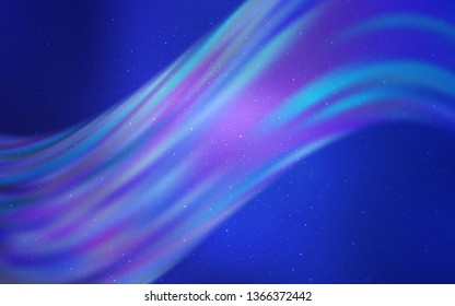 Light BLUE vector background with galaxy stars. Blurred decorative design in simple style with galaxy stars. Pattern for astronomy websites.