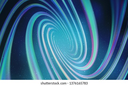 Light BLUE vector background with galaxy stars. Shining illustration with sky stars on abstract template. Pattern for futuristic ad, booklets.