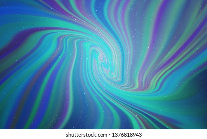 Light BLUE vector background with galaxy stars. Space stars on blurred abstract background with gradient. Pattern for futuristic ad, booklets.