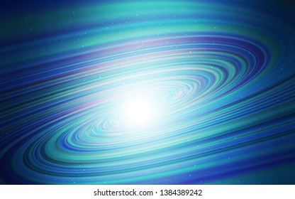 Light BLUE vector background with galaxy stars. Glitter abstract illustration with colorful cosmic stars. Pattern for futuristic ad, booklets.