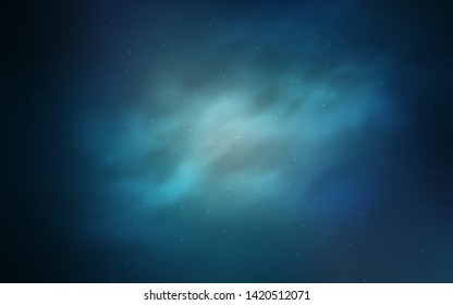 Light BLUE vector background with galaxy stars. Modern abstract illustration with Big Dipper stars. Smart design for your business advert.