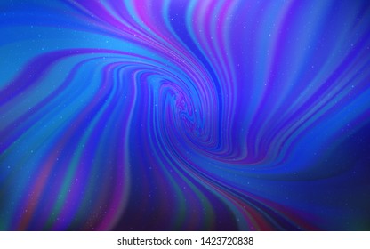 Light BLUE vector background with galaxy stars. Modern abstract illustration with Big Dipper stars. Template for cosmic backgrounds.