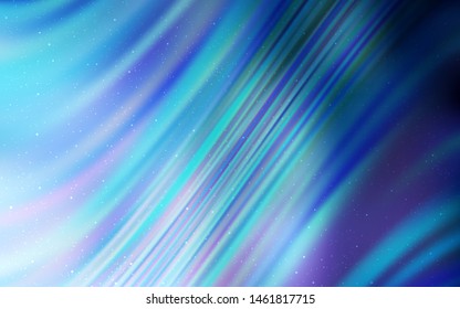 Light BLUE vector background with galaxy stars. Modern abstract illustration with Big Dipper stars. Pattern for astronomy websites.