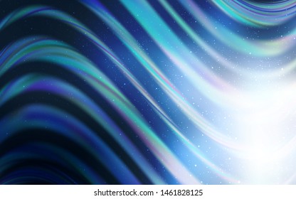 Light BLUE vector background with galaxy stars. Space stars on blurred abstract background with gradient. Best design for your ad, poster, banner.