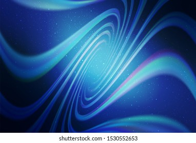 Light BLUE vector background with galaxy stars. Modern abstract illustration with Big Dipper stars. Pattern for astronomy websites.