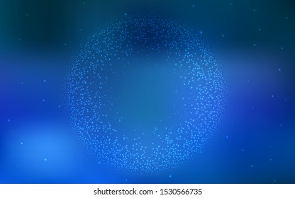 Light BLUE vector background with galaxy stars. Modern abstract illustration with Big Dipper stars. Best design for your ad, poster, banner.