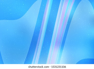 Light BLUE vector background with galaxy stars. Modern abstract illustration with Big Dipper stars. Pattern for astronomy websites.