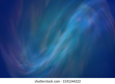 Light BLUE vector background with galaxy stars. Glitter abstract illustration with colorful cosmic stars. Smart design for your business advert.