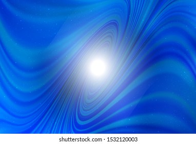 Light BLUE vector background with galaxy stars. Blurred decorative design in simple style with galaxy stars. Pattern for astronomy websites.