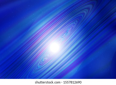 Light BLUE vector background with galaxy stars. Blurred decorative design in simple style with galaxy stars. Template for cosmic backgrounds.