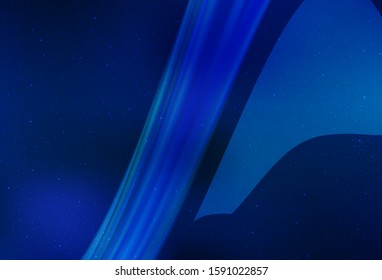 Light BLUE vector background with galaxy stars. Space stars on blurred abstract background with gradient. Template for cosmic backgrounds.