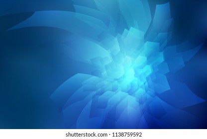Light BLUE vector background with hexagons. Design in abstract style with hexagons. Pattern for texture of wallpapers.
