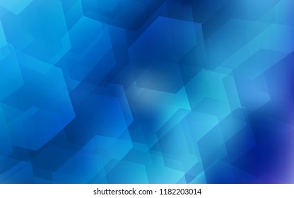 Light BLUE vector background with hexagons. Glitter abstract illustration in hexagonal style. Pattern for ads, leaflets. Light BLUE vector background with hexagons. Glitter abstract illustration in hexagonal style. Pattern for ads, leaflets.