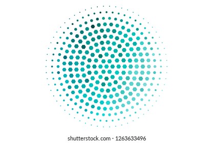 Light BLUE vector background with hexagons. White background with colorful hexagons. New design for website's poster, banner.