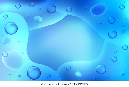 Light BLUE vector background with lamp shapes. Glitter abstract illustration with wry lines. A completely new template for your business design.