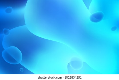 Light BLUE vector background with lamp shapes. A vague circumflex abstract illustration with gradient. A completely new template for your business design.