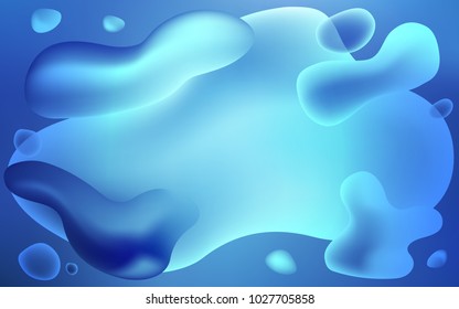 Light BLUE vector background with lamp shapes. An elegant bright illustration with gradient. A completely new template for your business design.