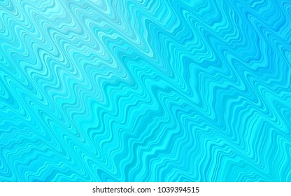 Light BLUE vector background with lamp shapes. Glitter abstract illustration with wry lines. A new texture for your  ad, booklets, leaflets.